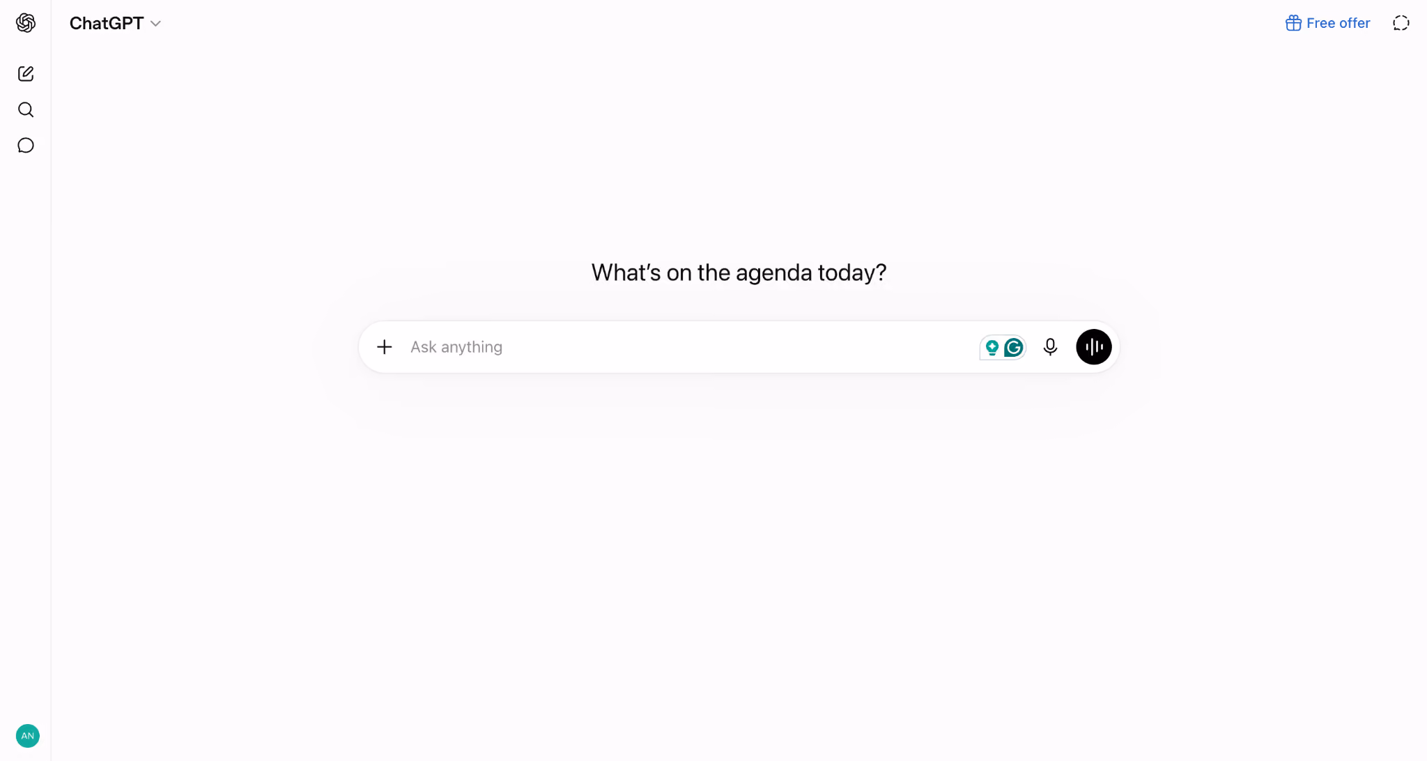 chatgpt homepage