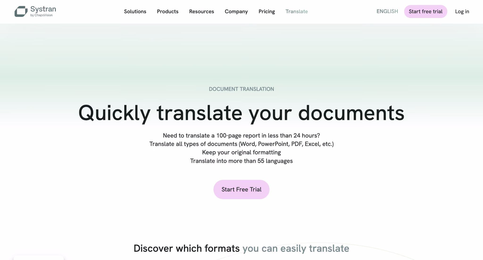 systran homepage