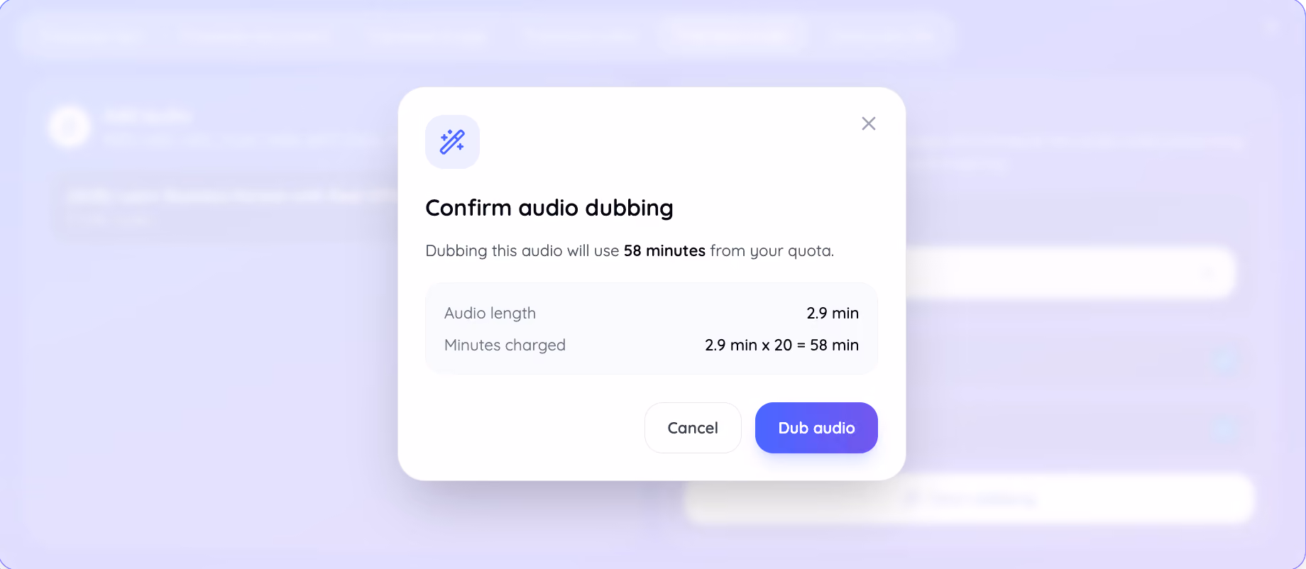 confirm translation minute