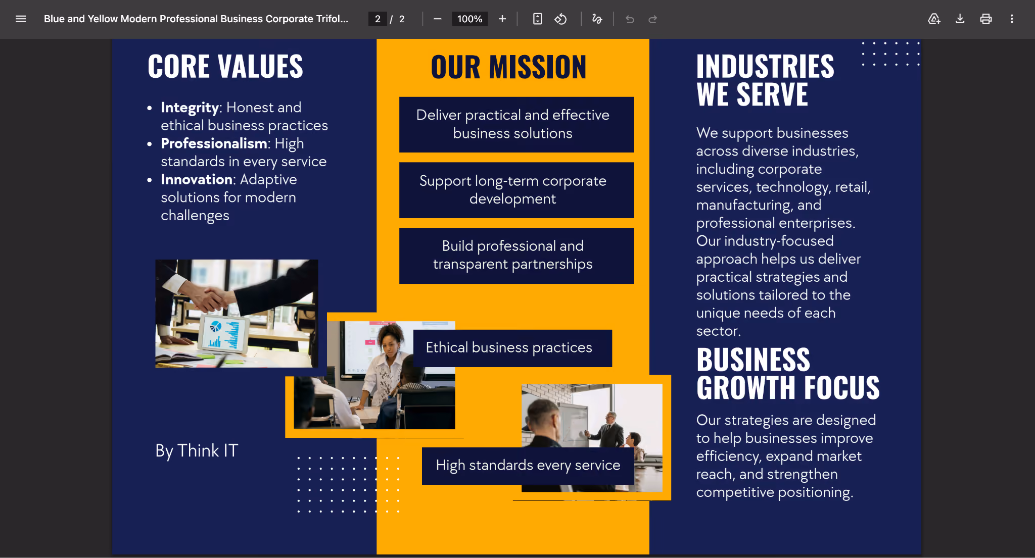 marketing brochure