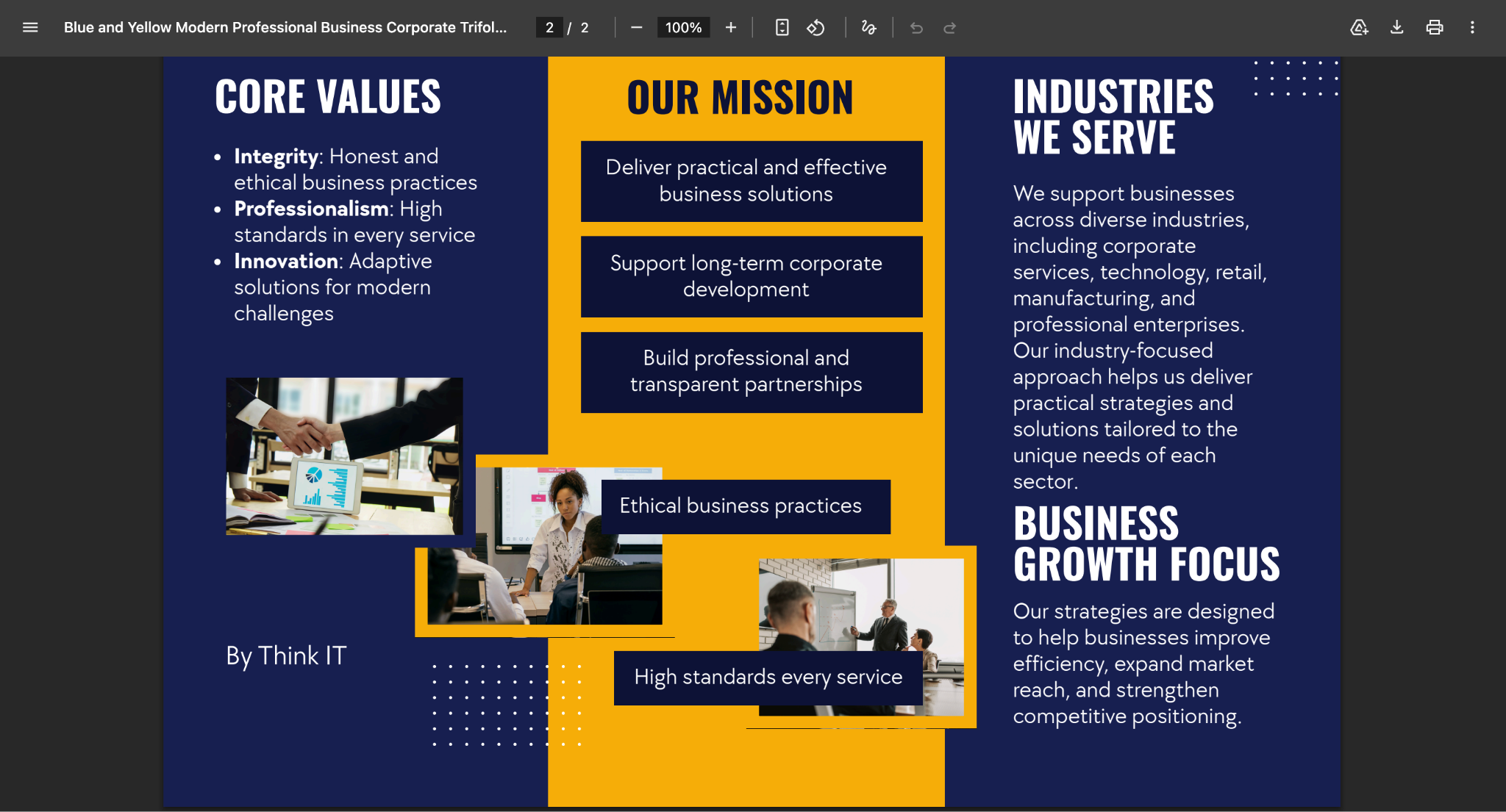 marketing brochure