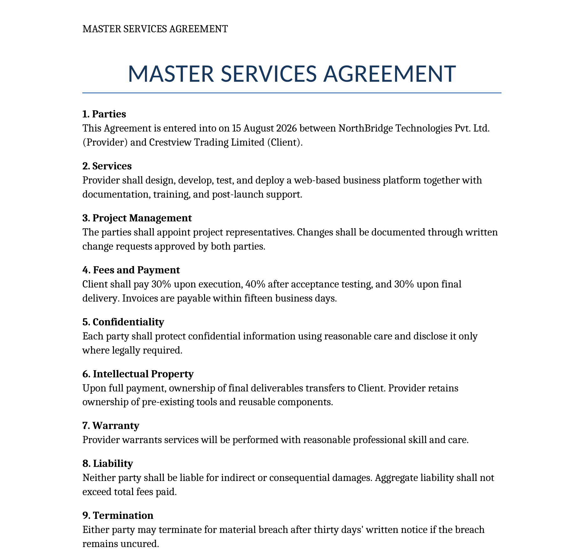 original contract agreement