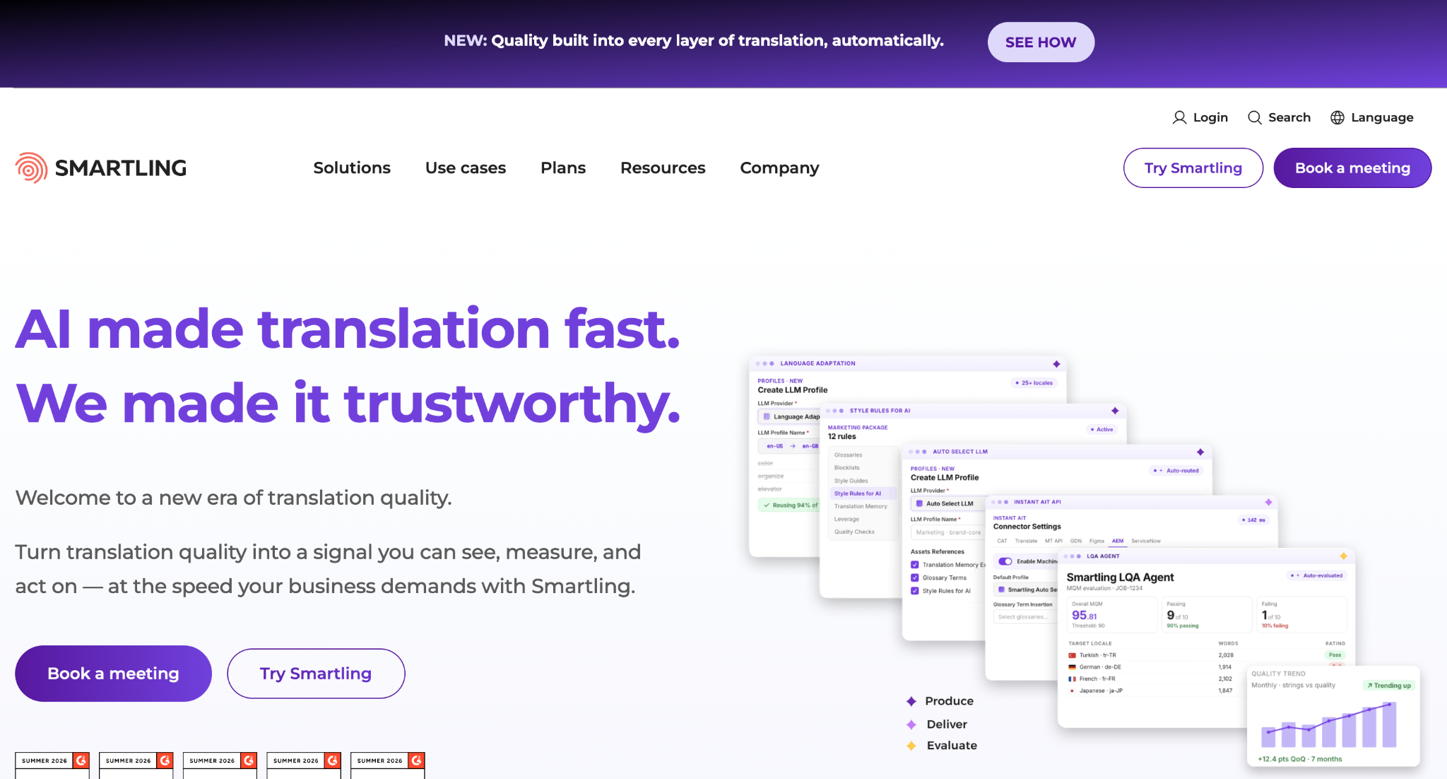 smartling homepage