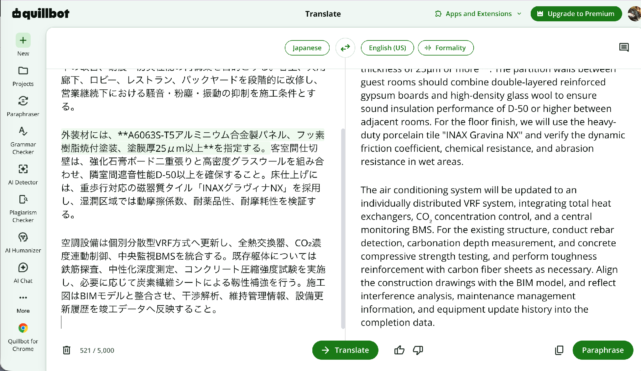 quillbot translation
