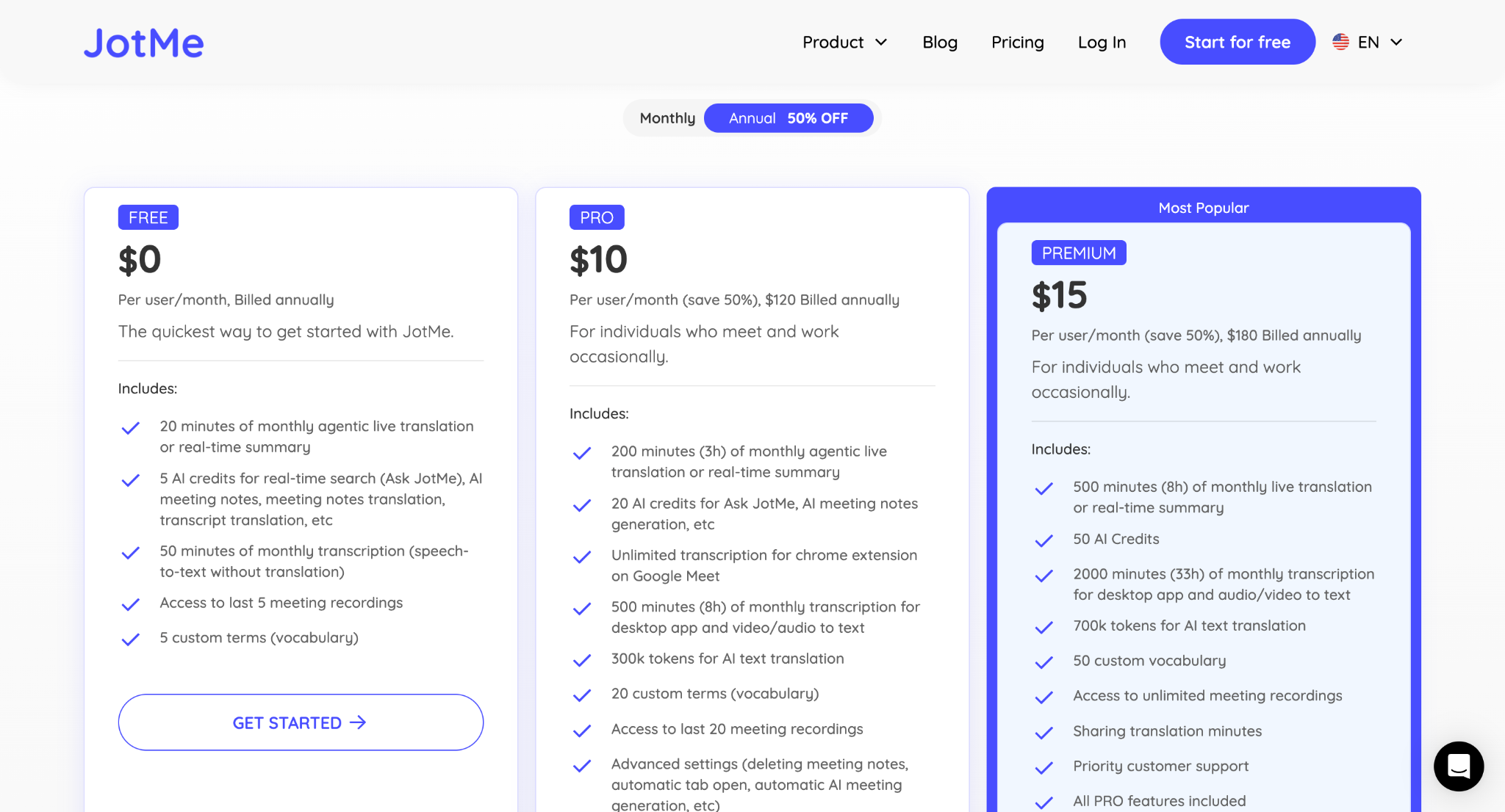 jotme pricing