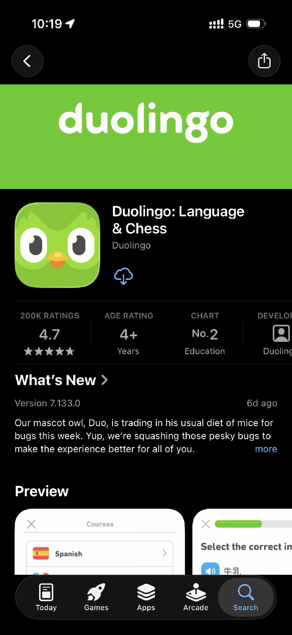 duolingo homepage