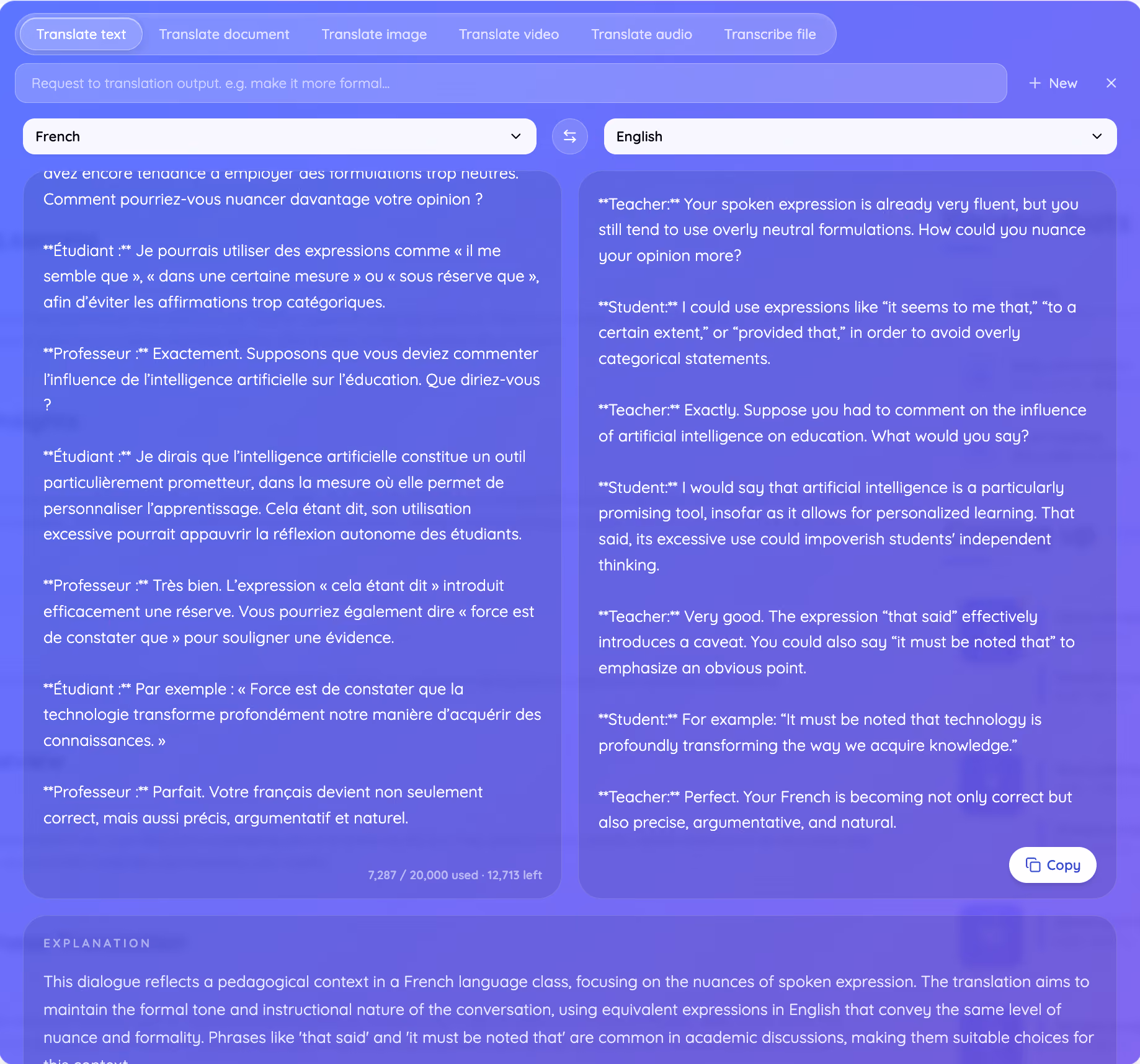 jotme french to english translation