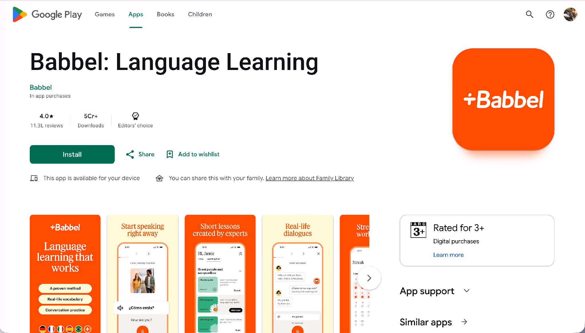 babbel homepage