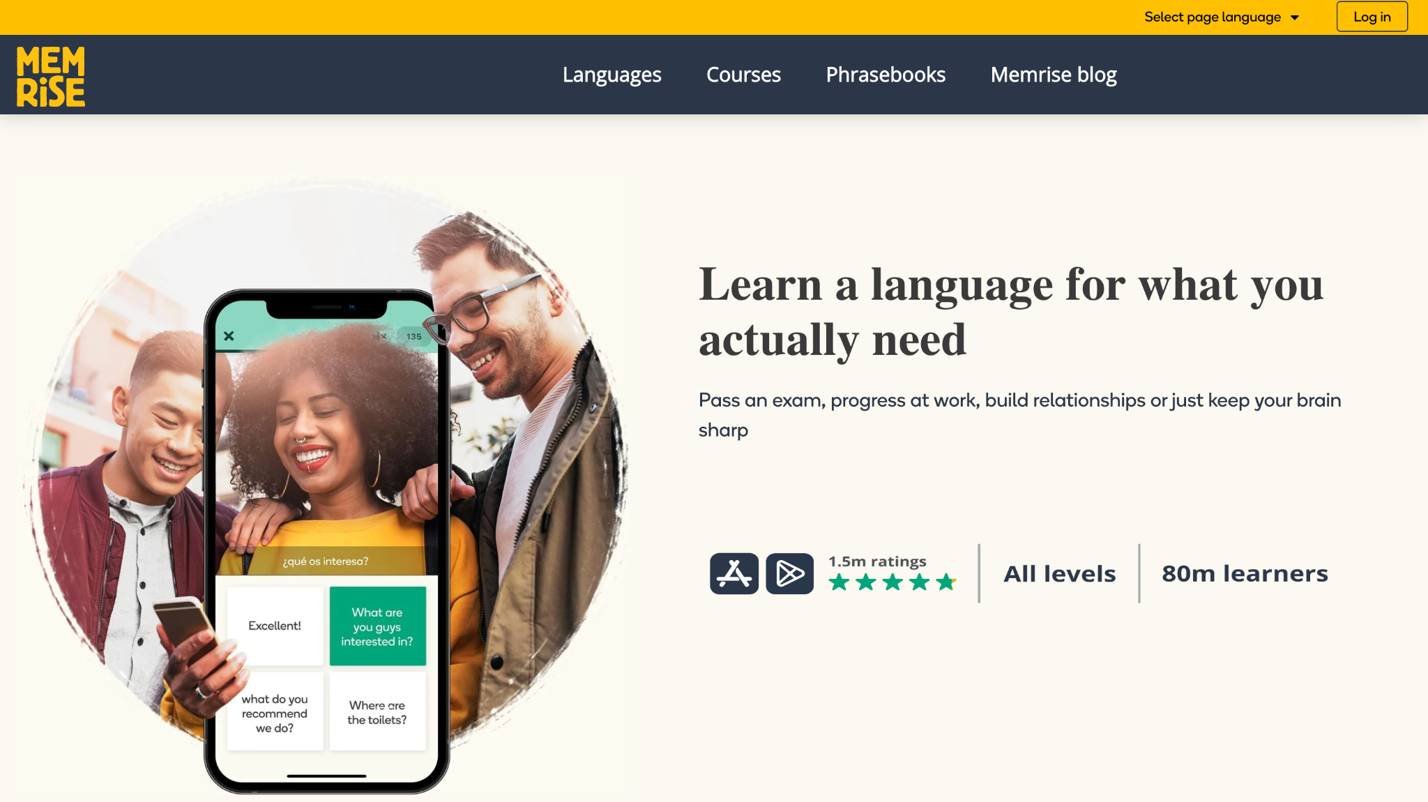 memrise homepage