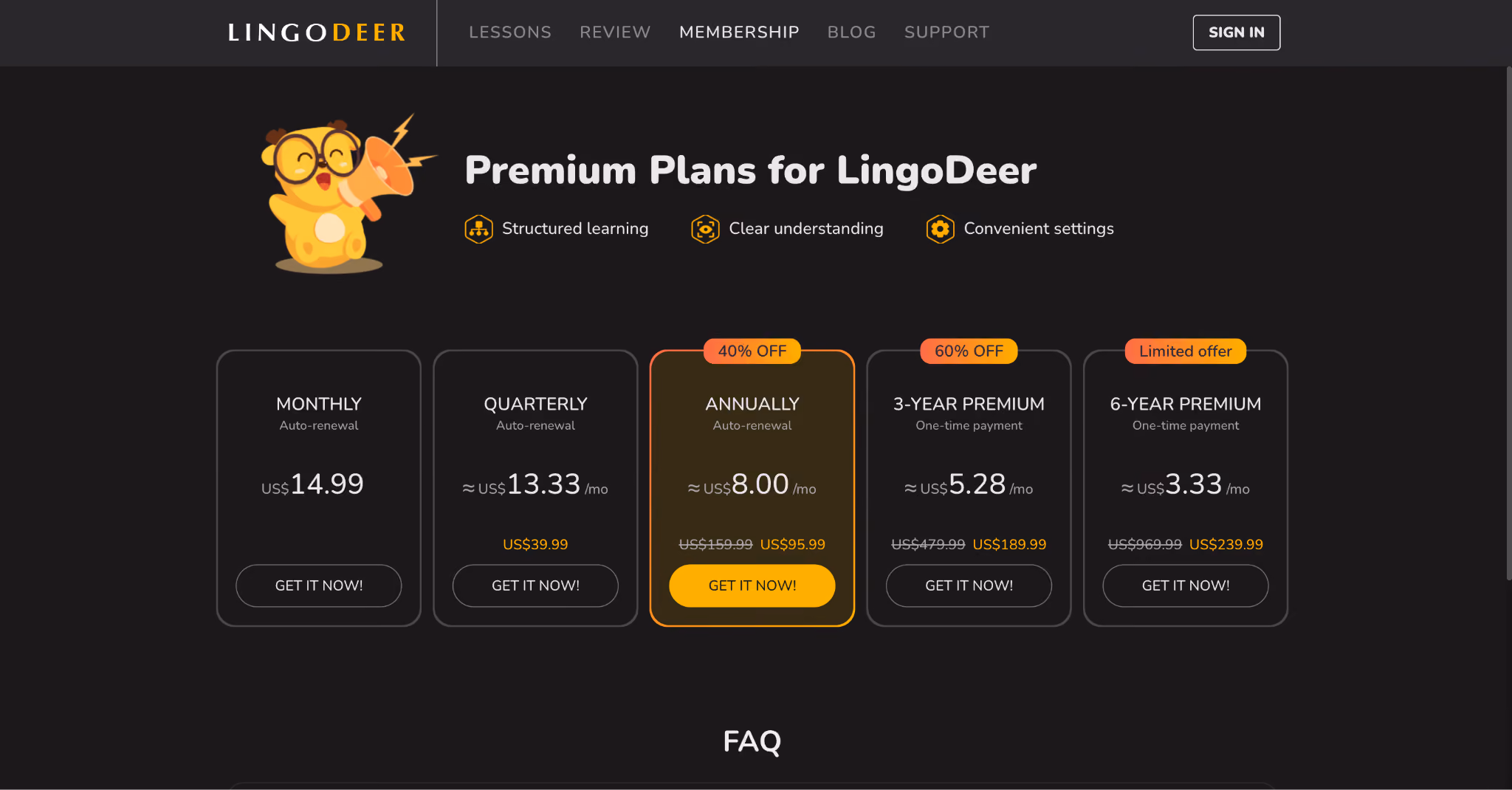 lingodeer pricing