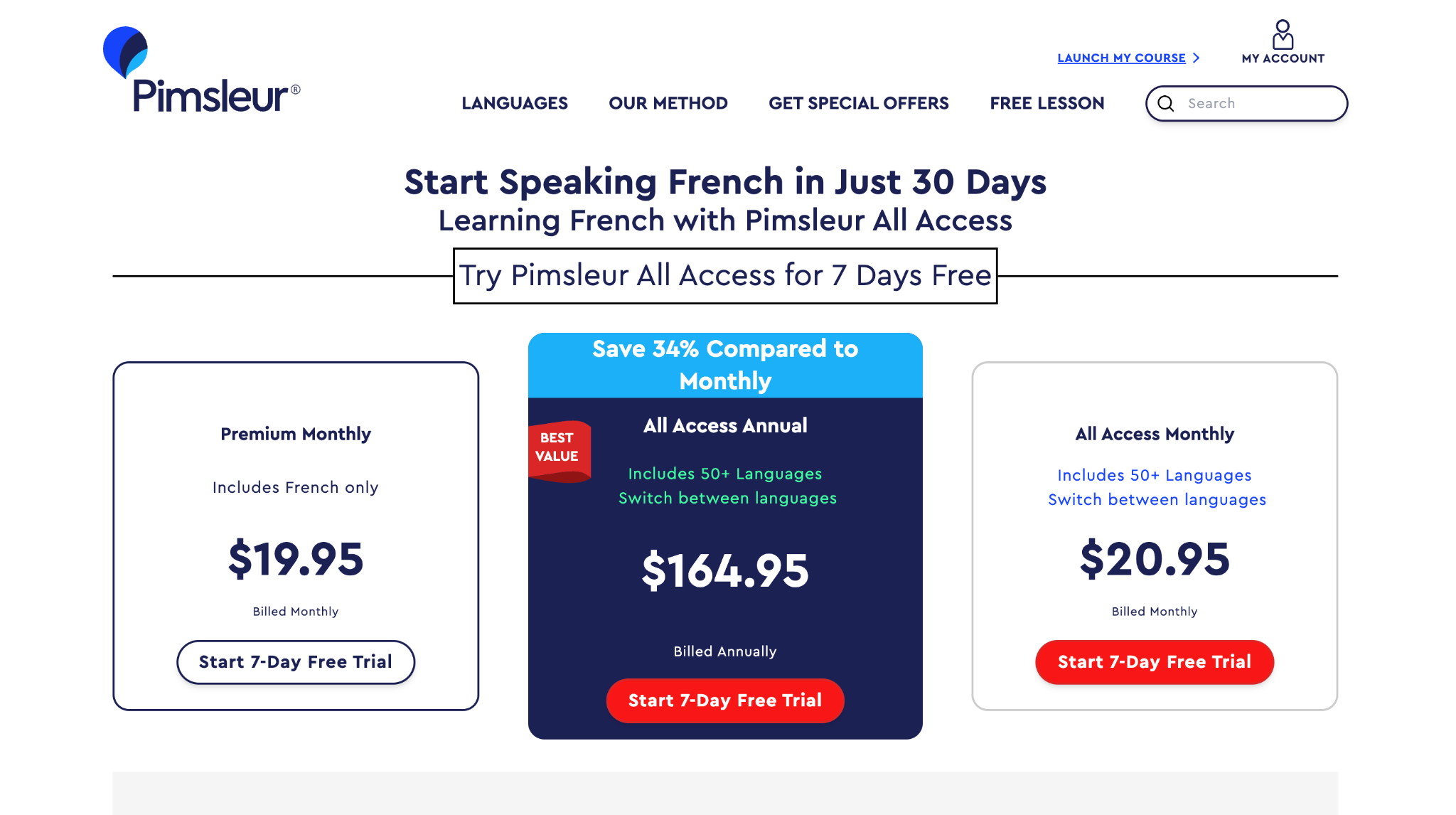 pimsleur pricing