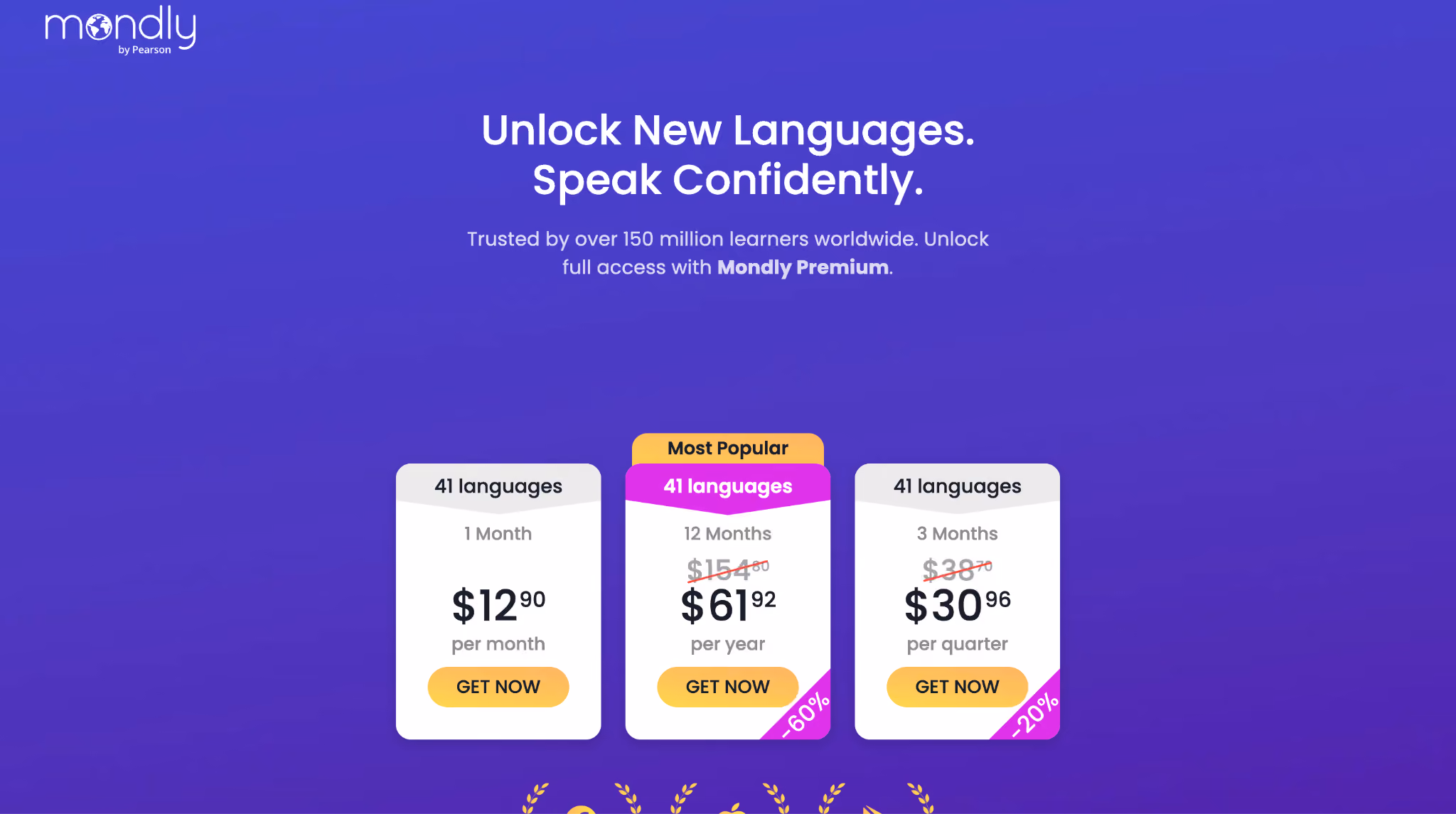 mondly pricing