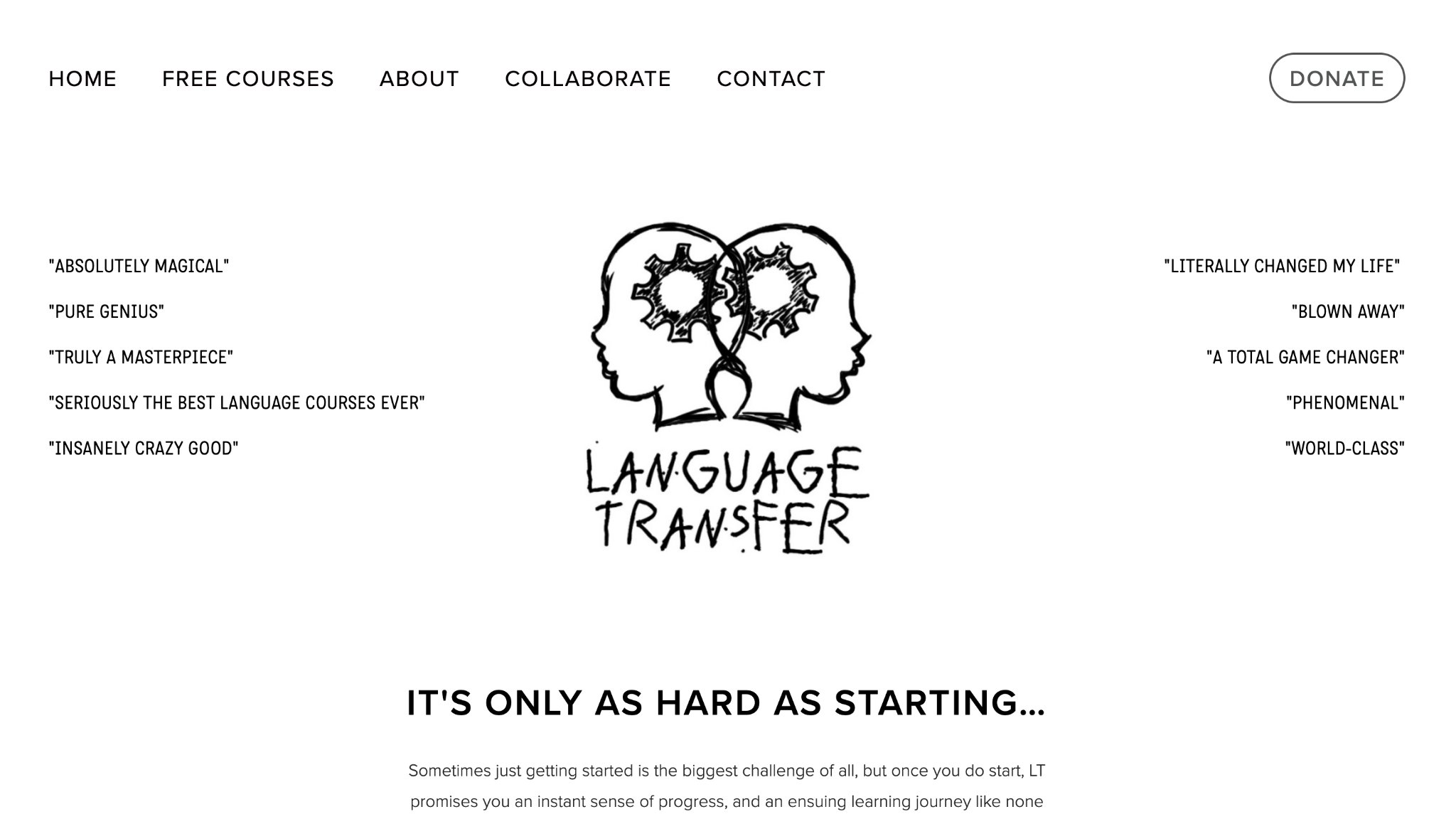 language transfer homepage