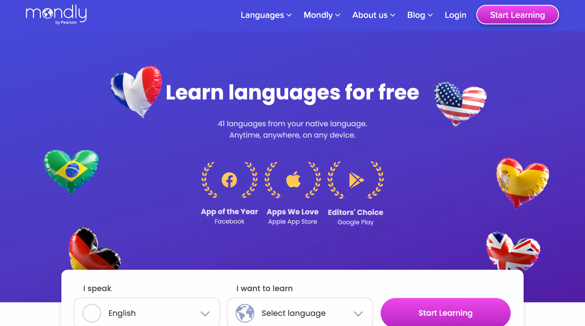 mondly homepage