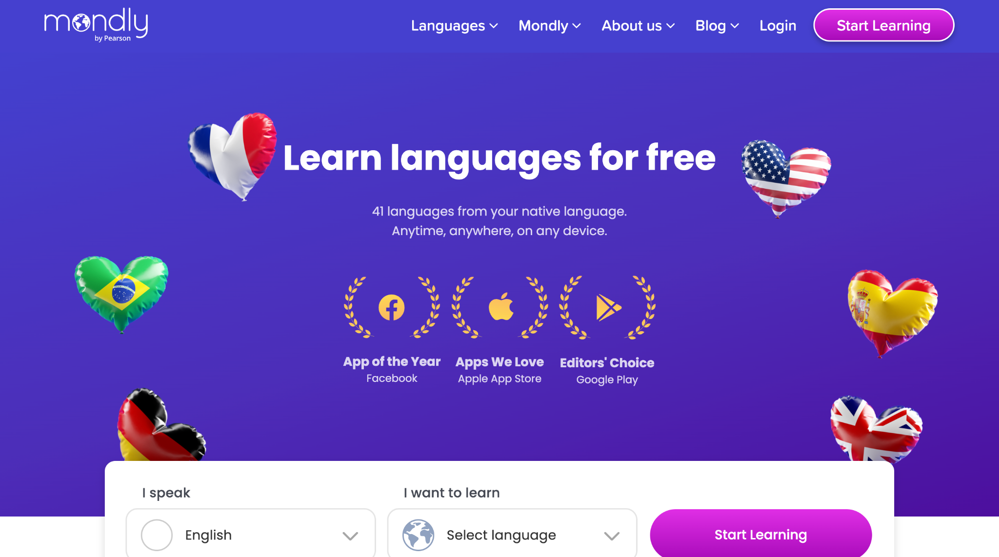 mondly homepage