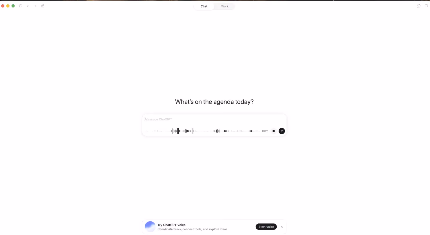 chatgpt voice dictation on macos
