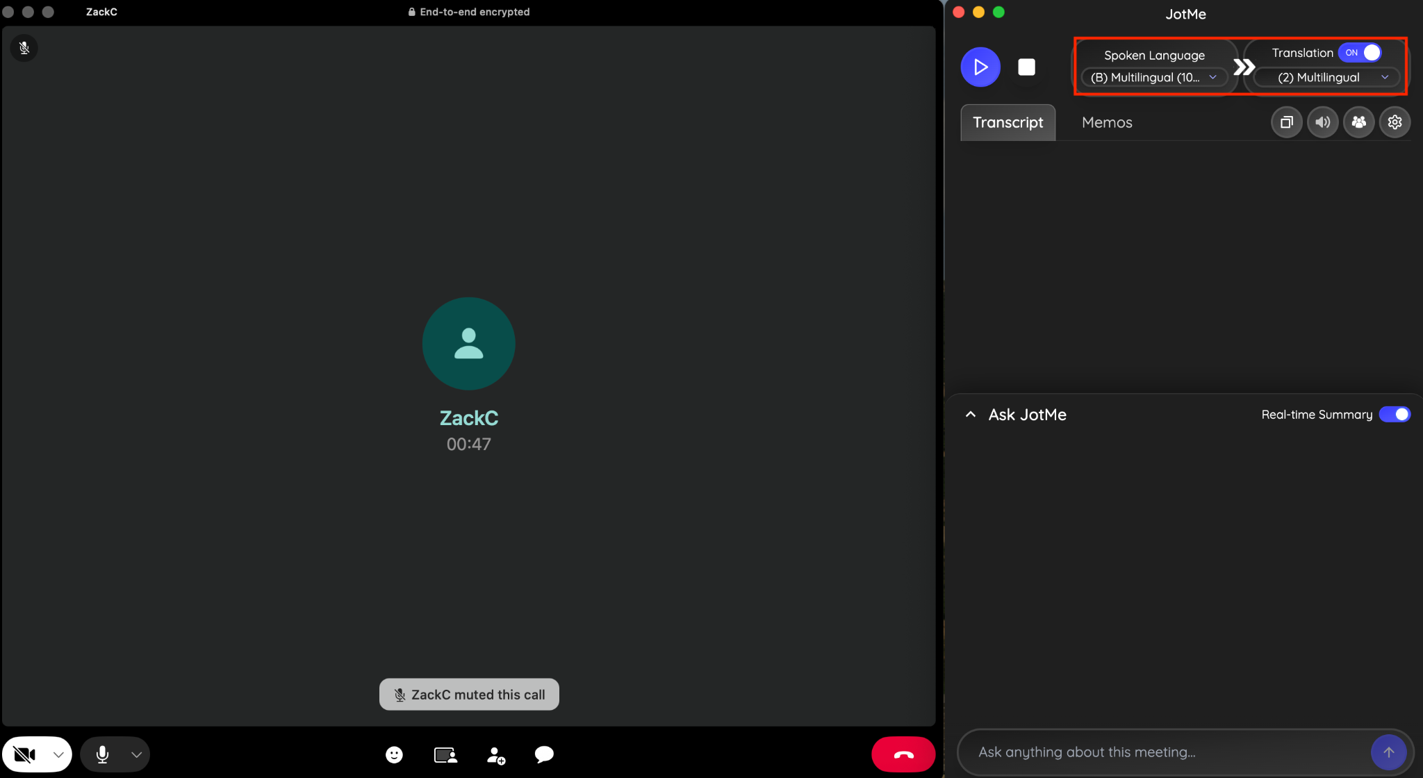 start call