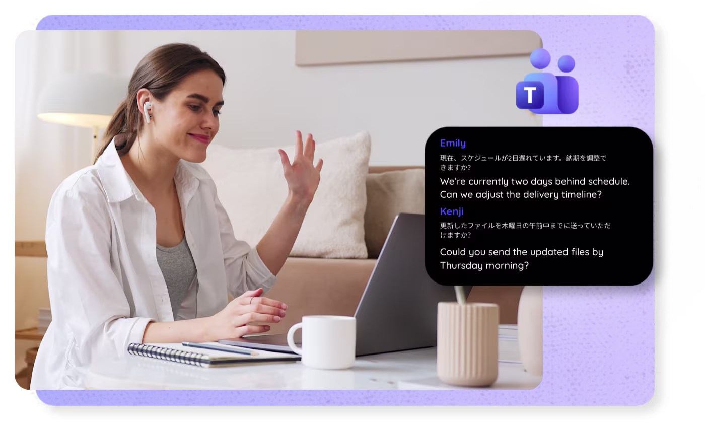 Teams Caption Translation on Any Plan, No License | JotMe