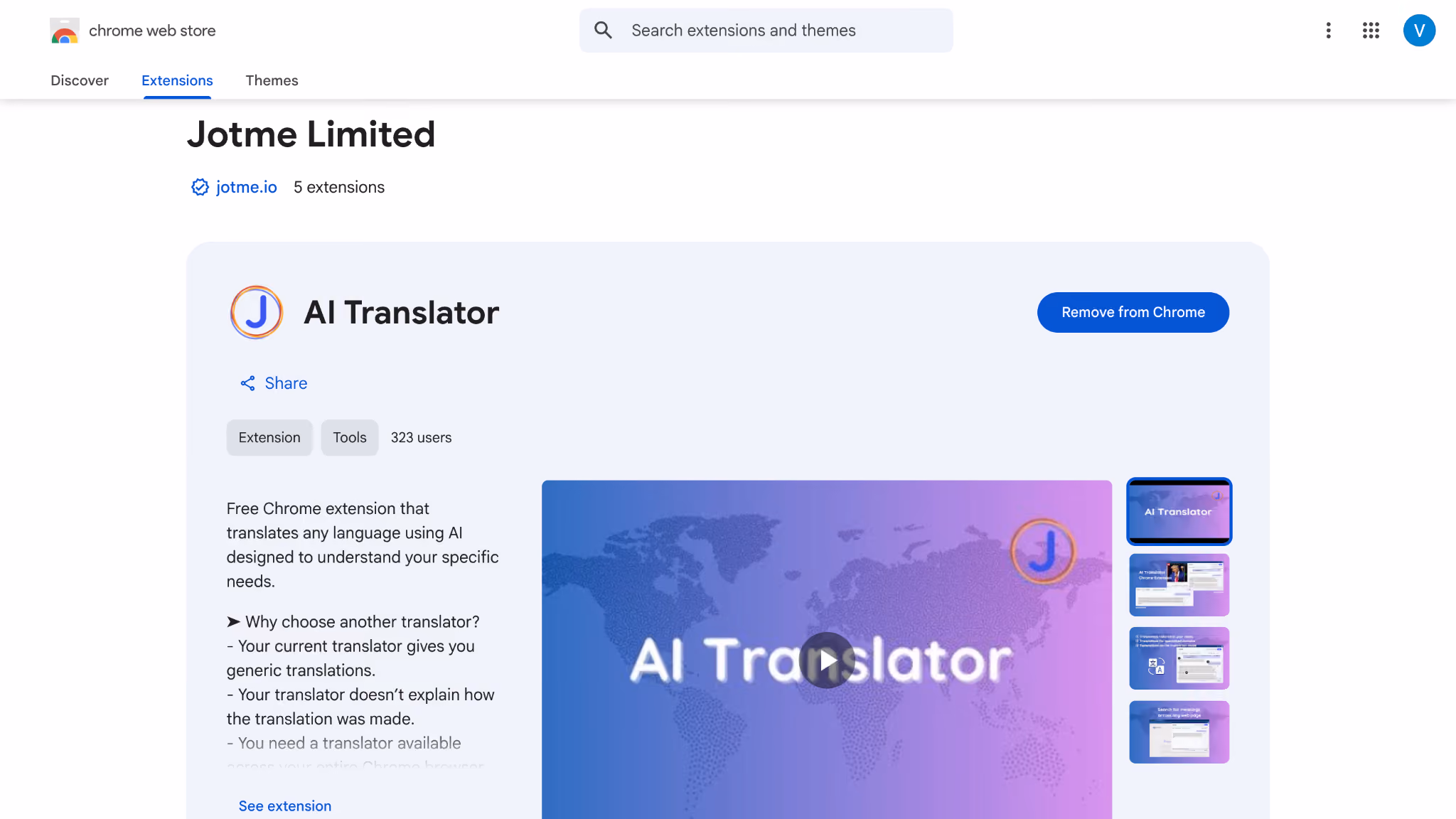 jotme chrome extension