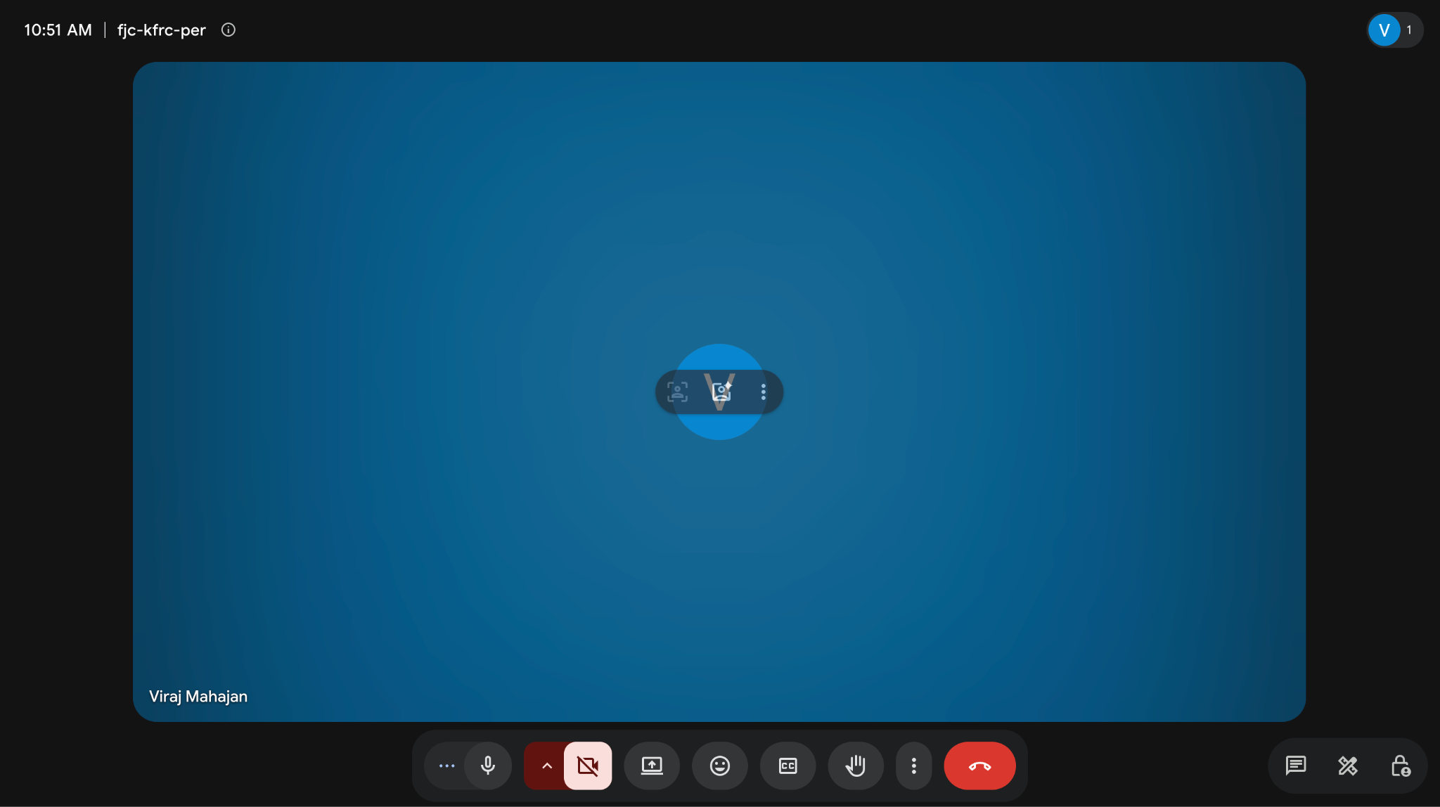 google meetを開く