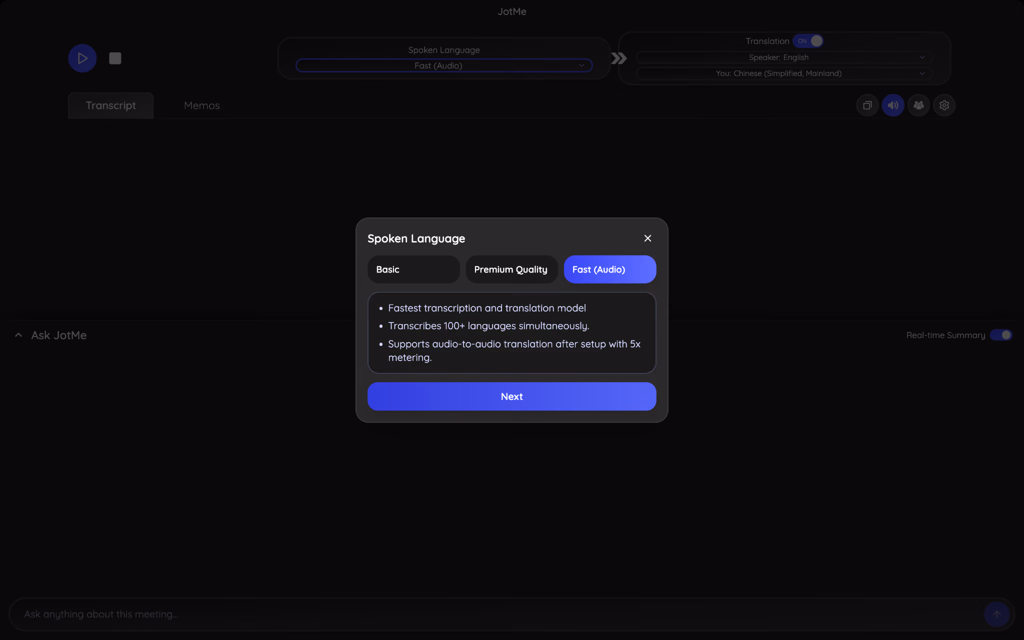 jotme fast audio