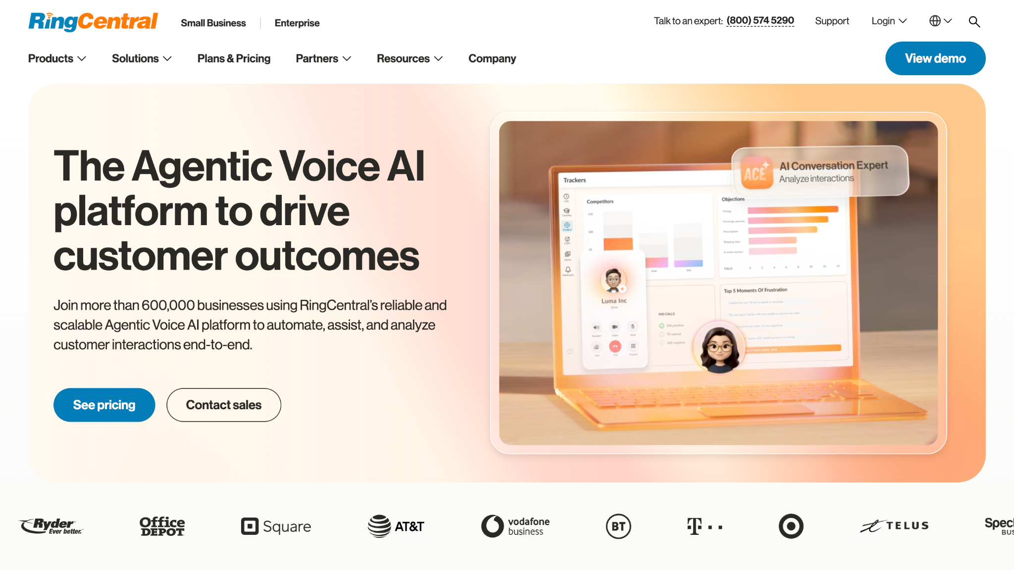 ringcentral homepage
