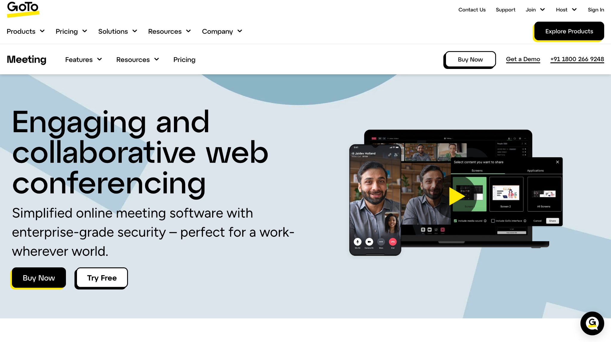 goto meeting homepage