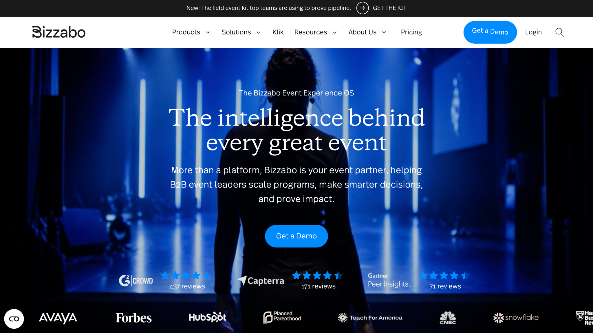 bizzabo homepage