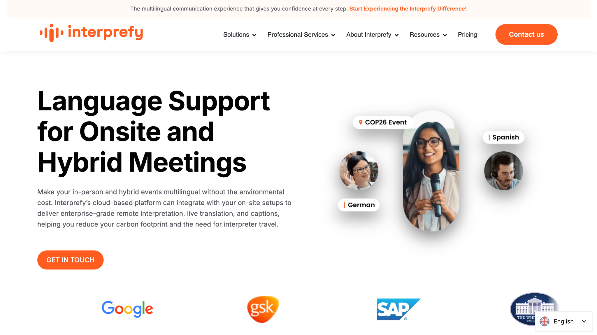 interprefy homepage