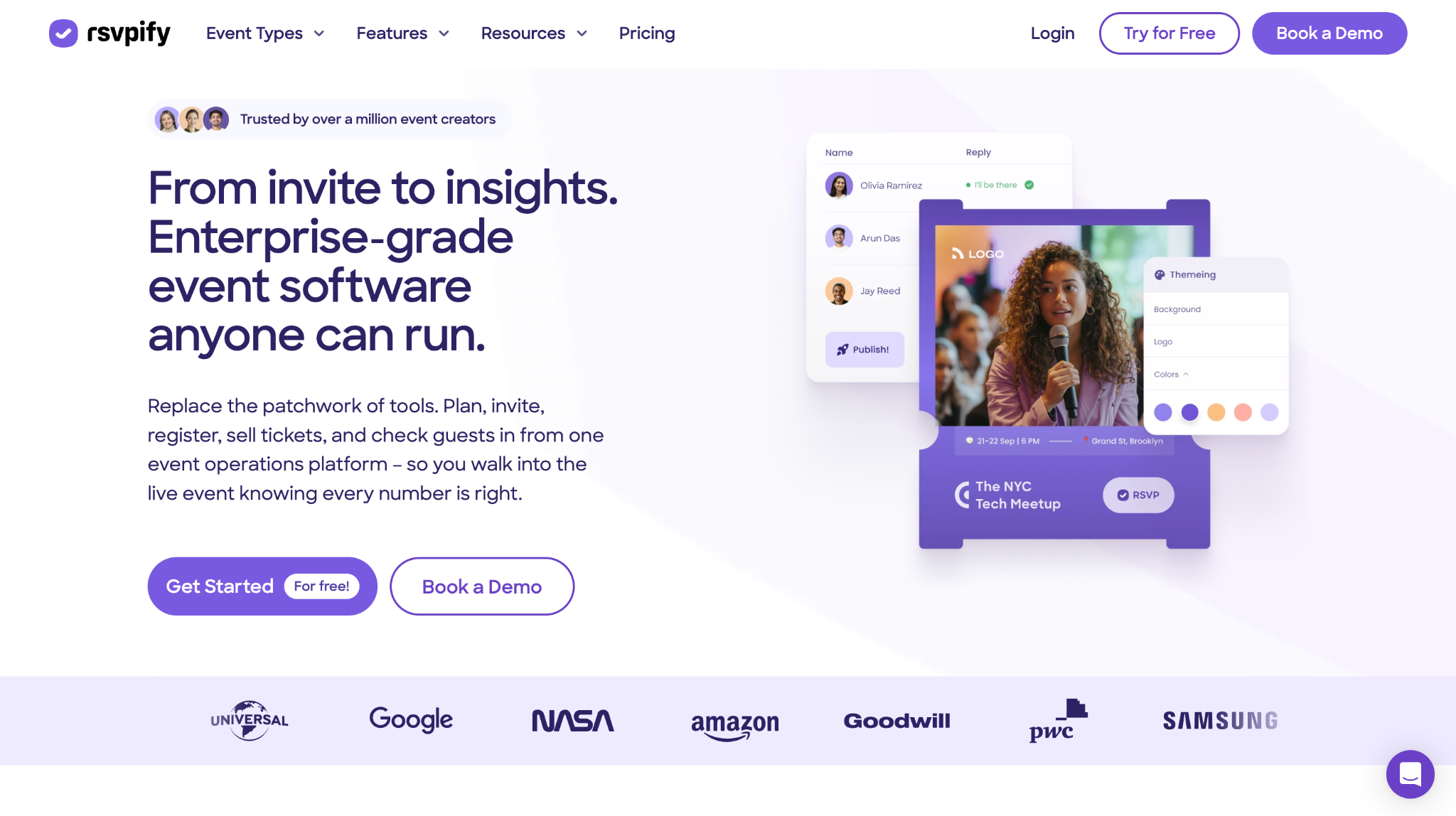 rsvpify homepage