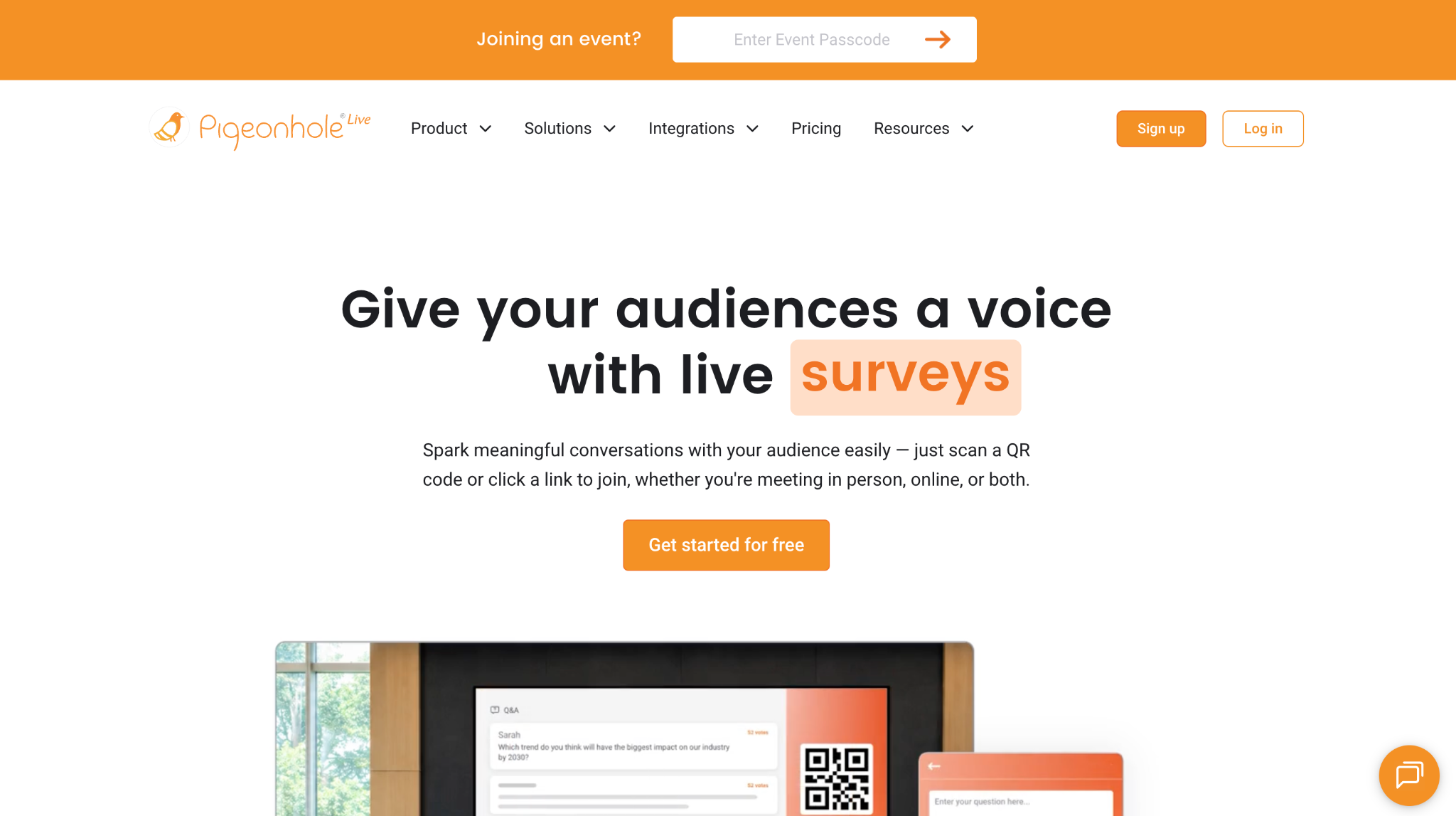 pigeonhole live homepage