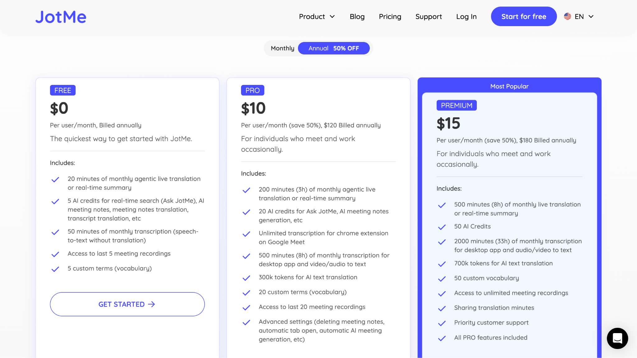 jotme pricing