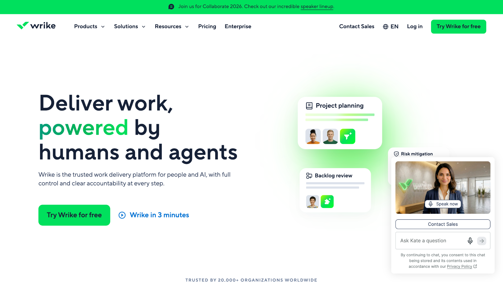 wrike homepage