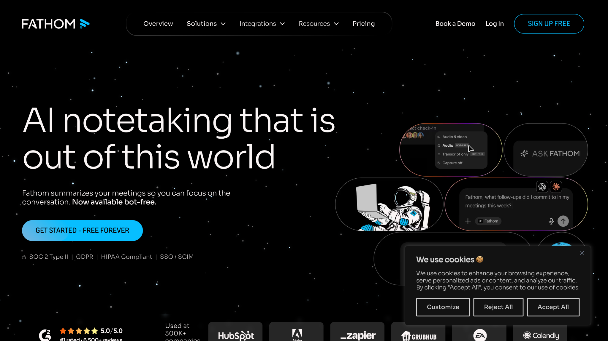 fathom homepage