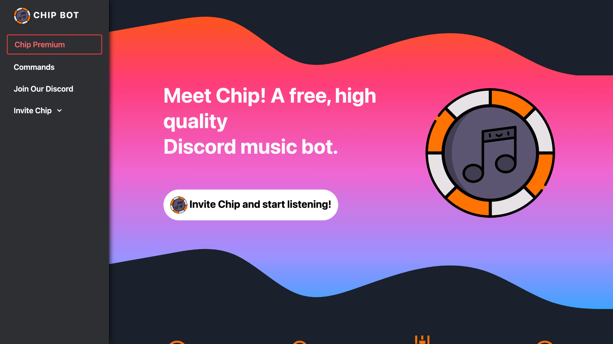 chip bot homepage