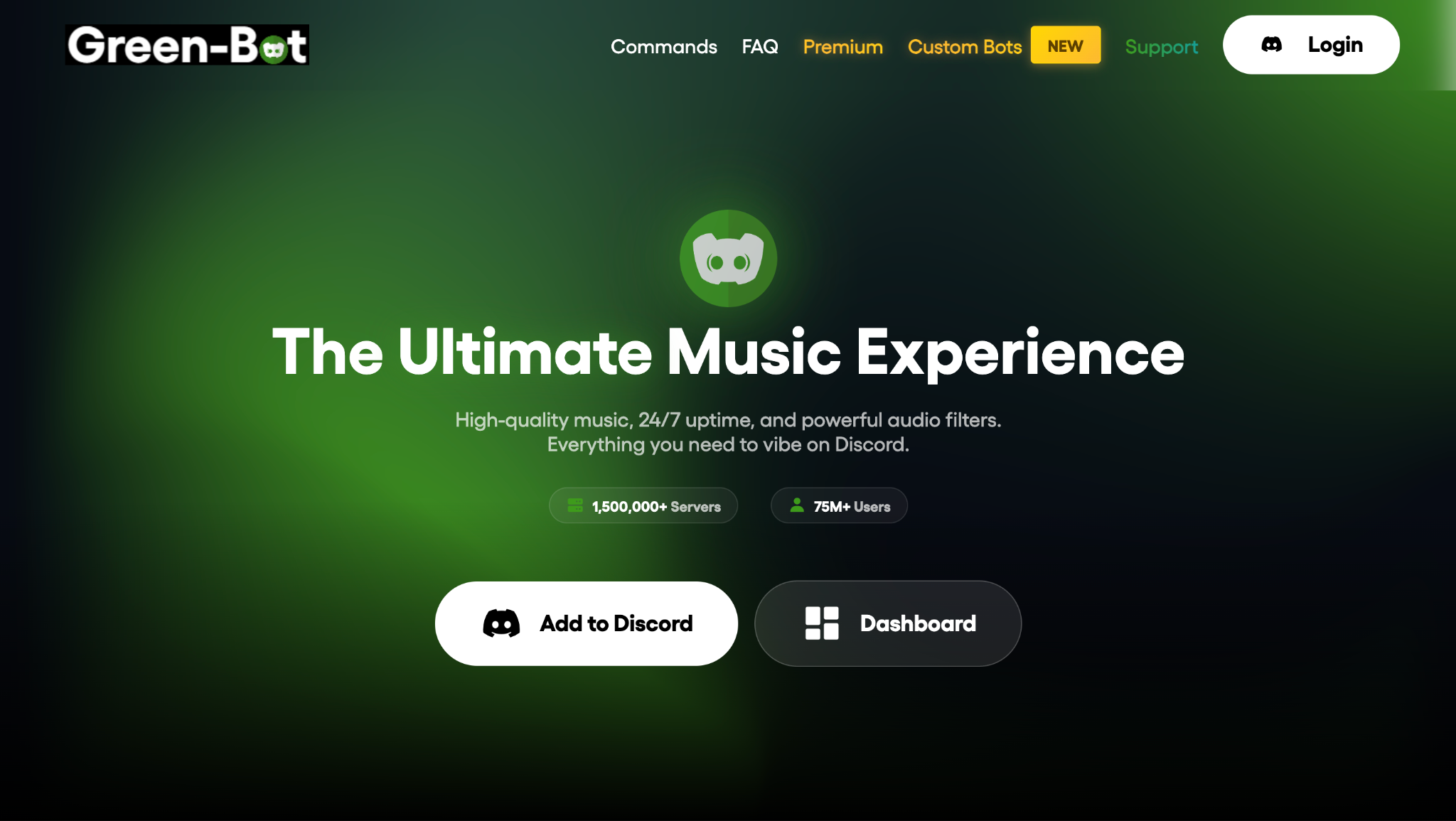 green-bot homepage