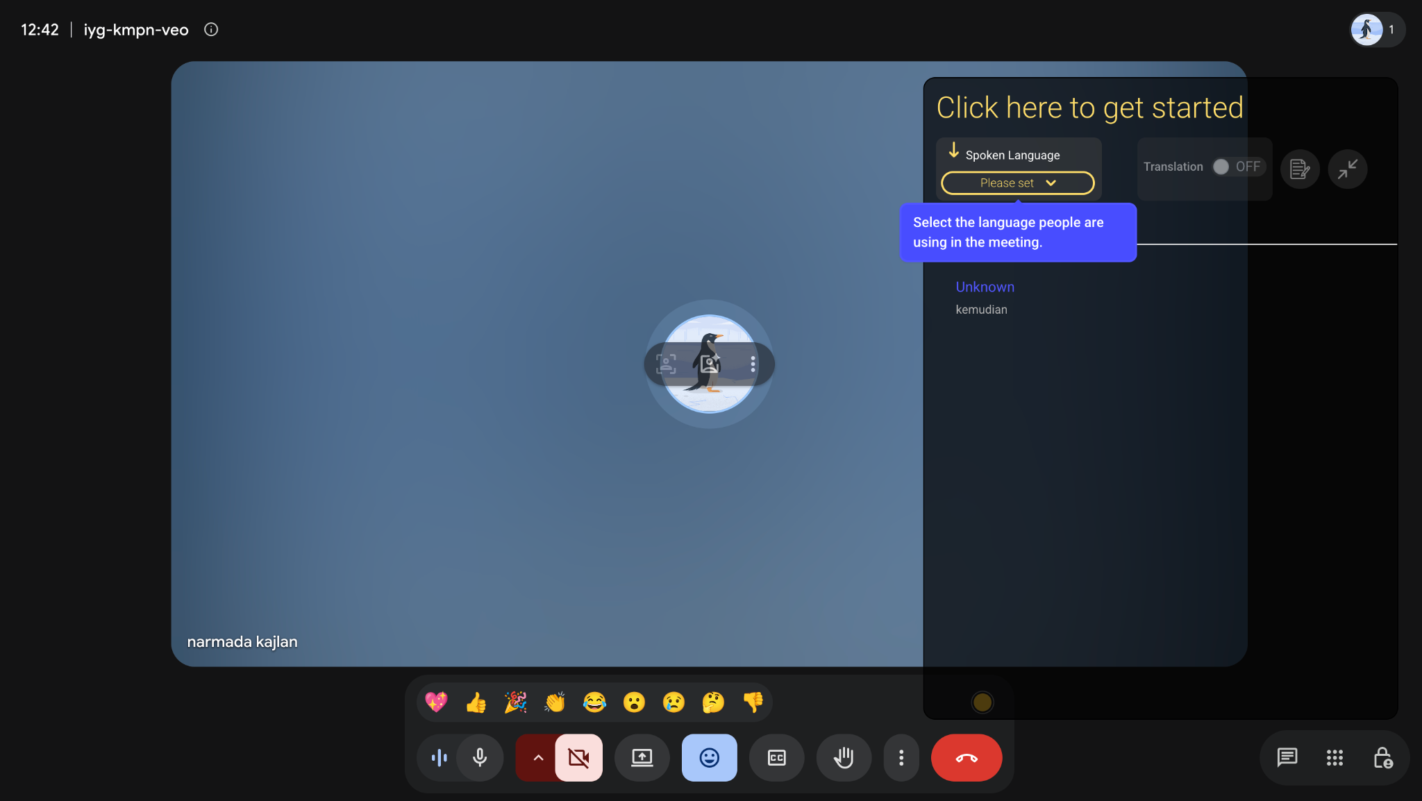 JotMe Chrome 확장 프로그램 언어 선택
