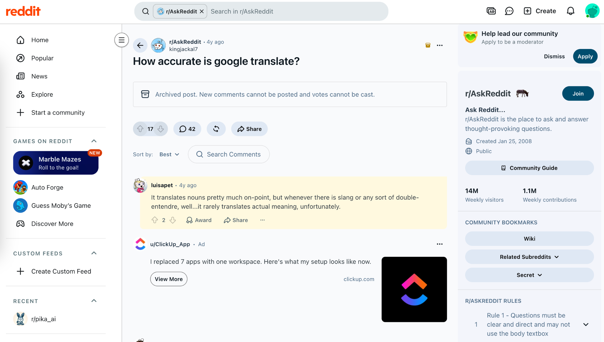 how accurate is google translate reddit