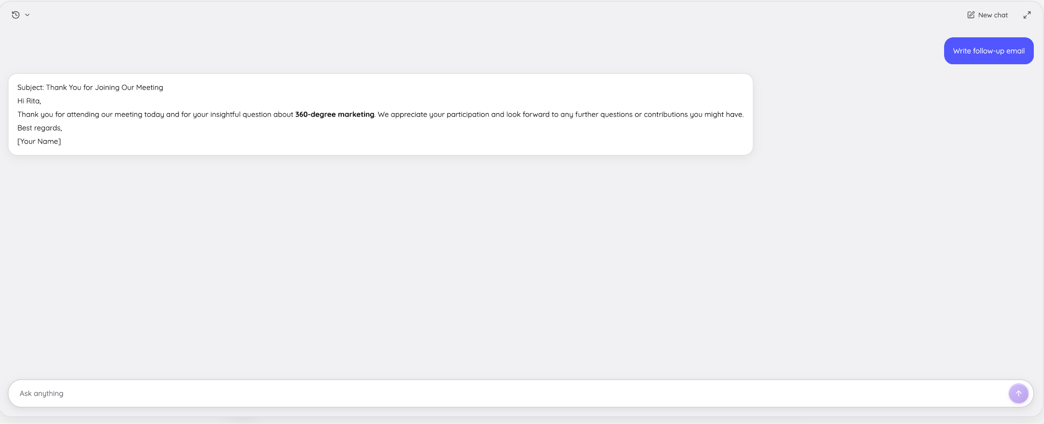 jotme follow up email