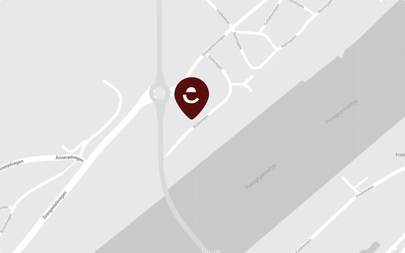 Map showing the location