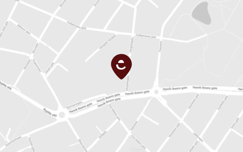 Map showing the location