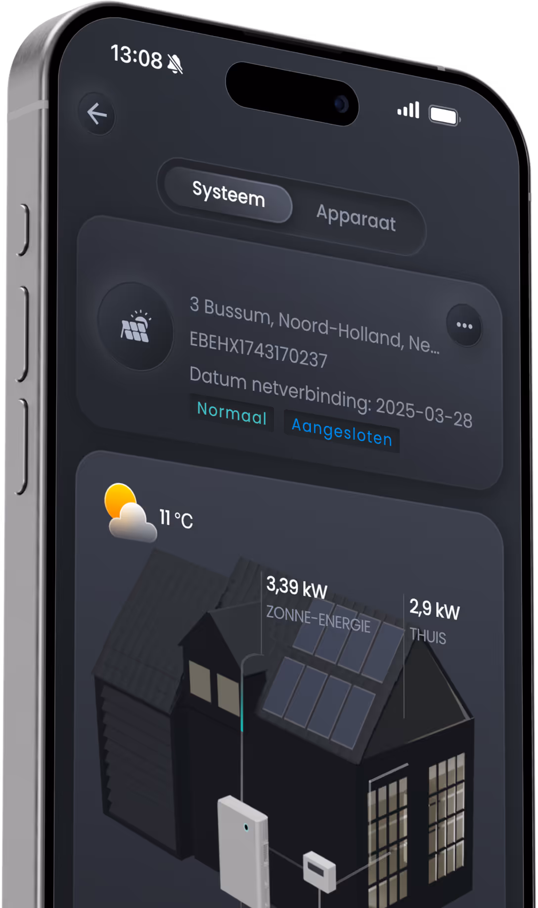 Sigenergy app thuisbatterij
