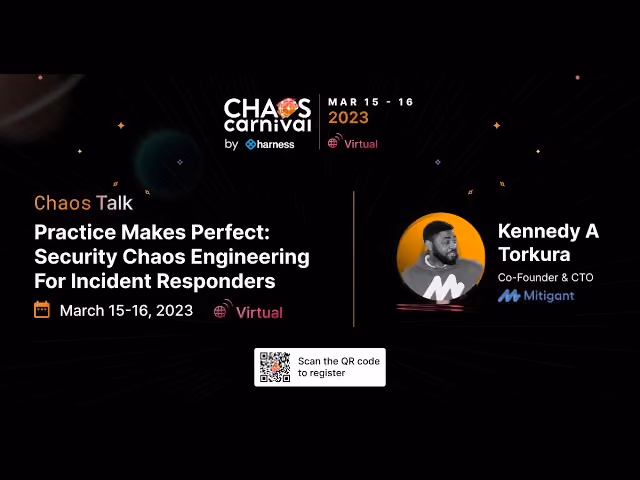 Practice Makes Perfect: Security Chaos Engineering for Incident Responders - Kennedy Torkura