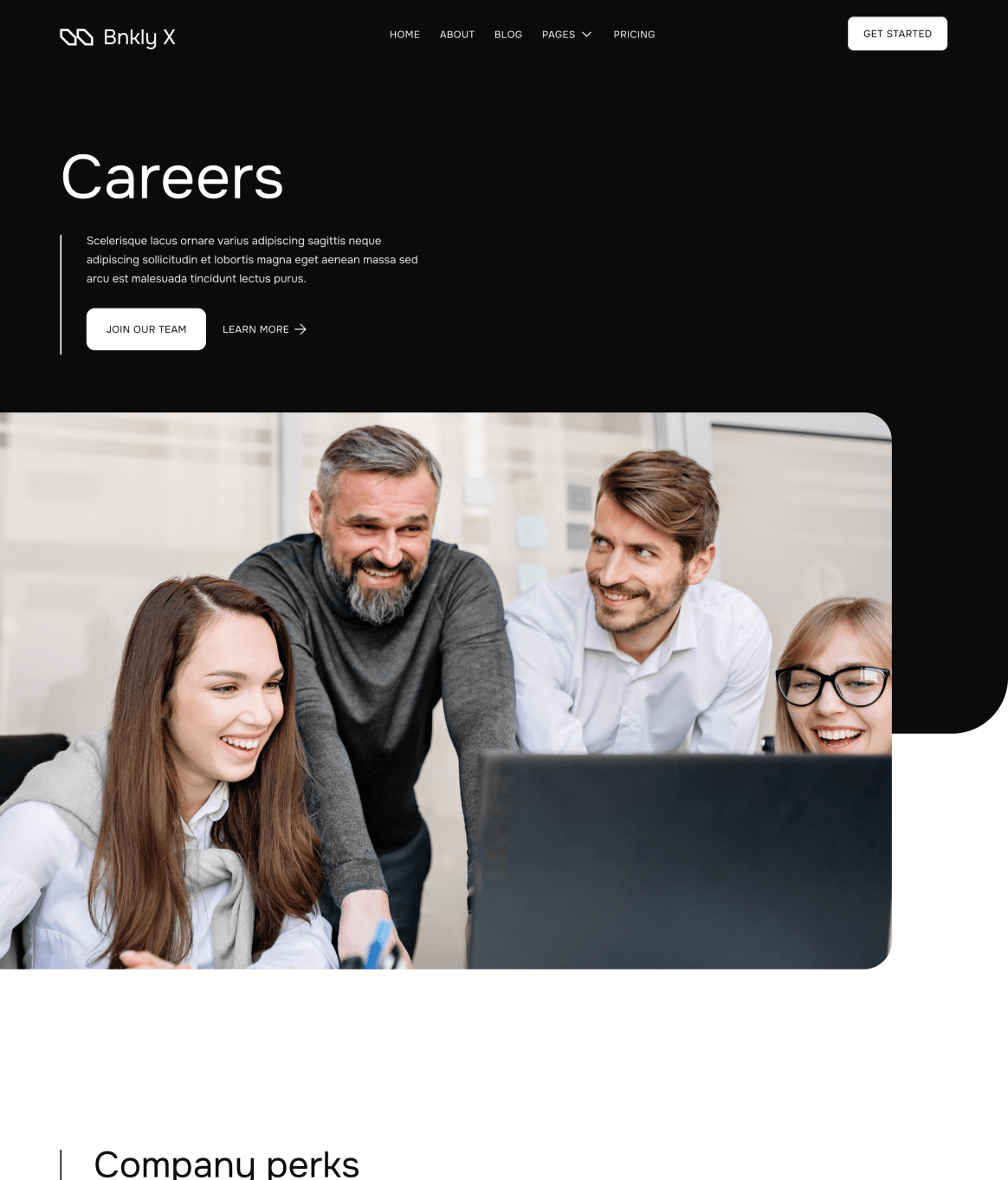 Careers - Bnkly X Webflow Template