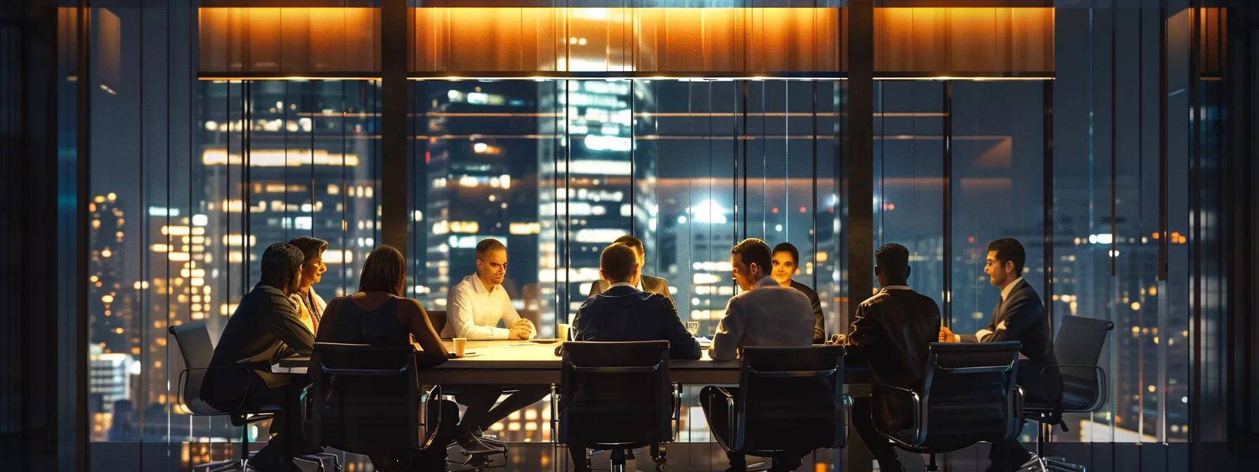 a tense negotiation scene unfolds in a sleek, modern conference room, highlighting an anxious team gathered around an illuminated table, focused on an alarming report detailing the financial and legal repercussions of poor technical translations.