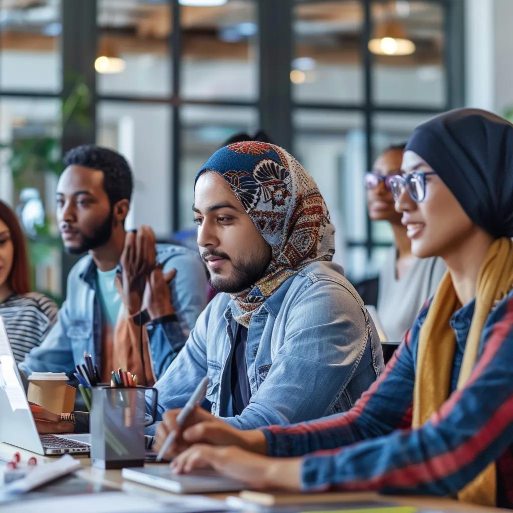 Diverse professionals participating in an online training session, highlighting the importance of eLearning translation services