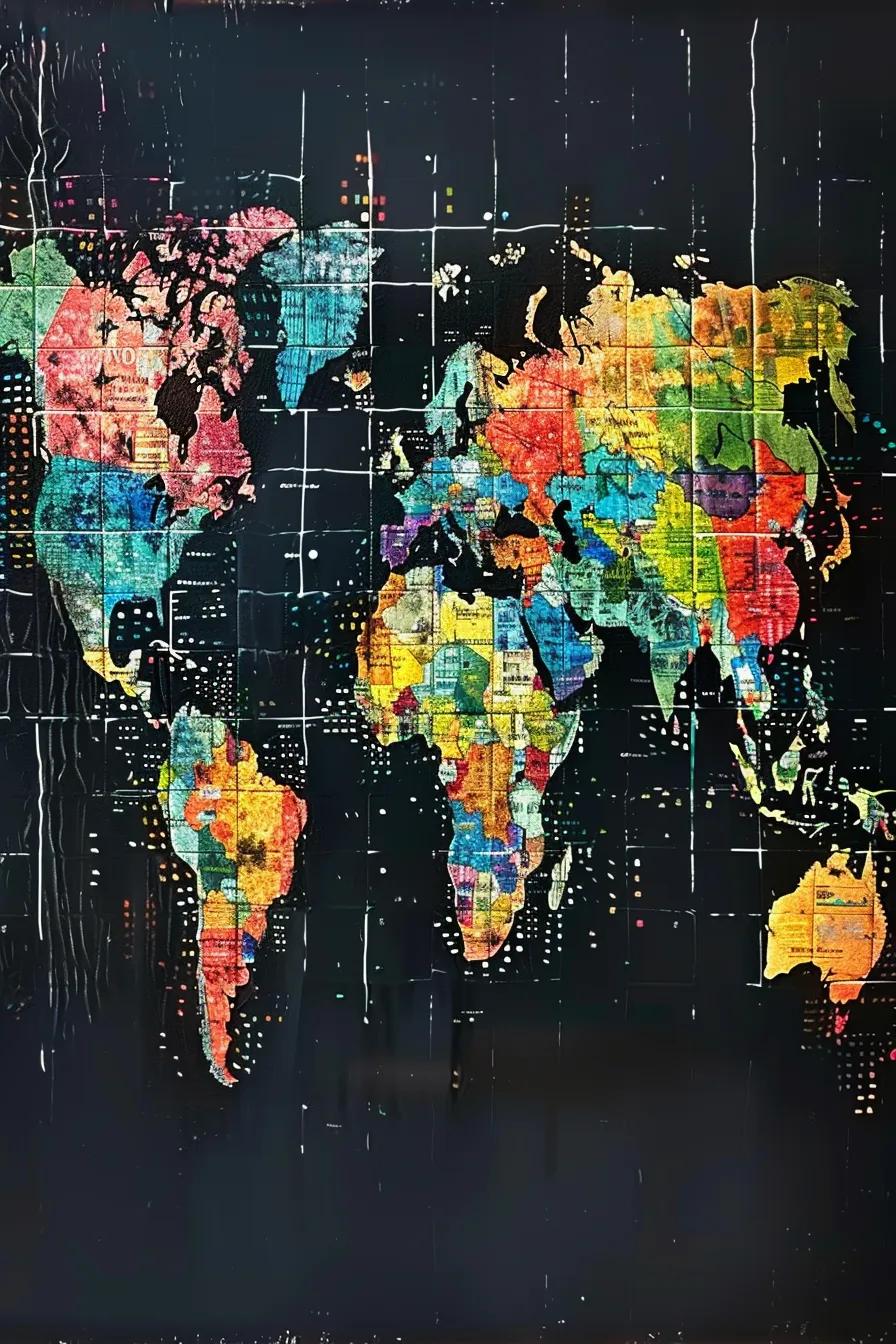World map highlighting key languages for international business and their economic impact