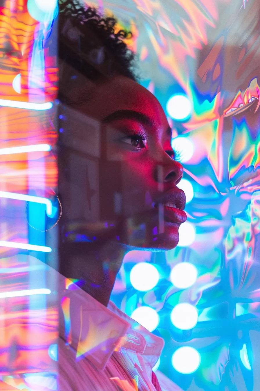 A designer meticulously adapting content with culturally relevant elements displayed on their screen.