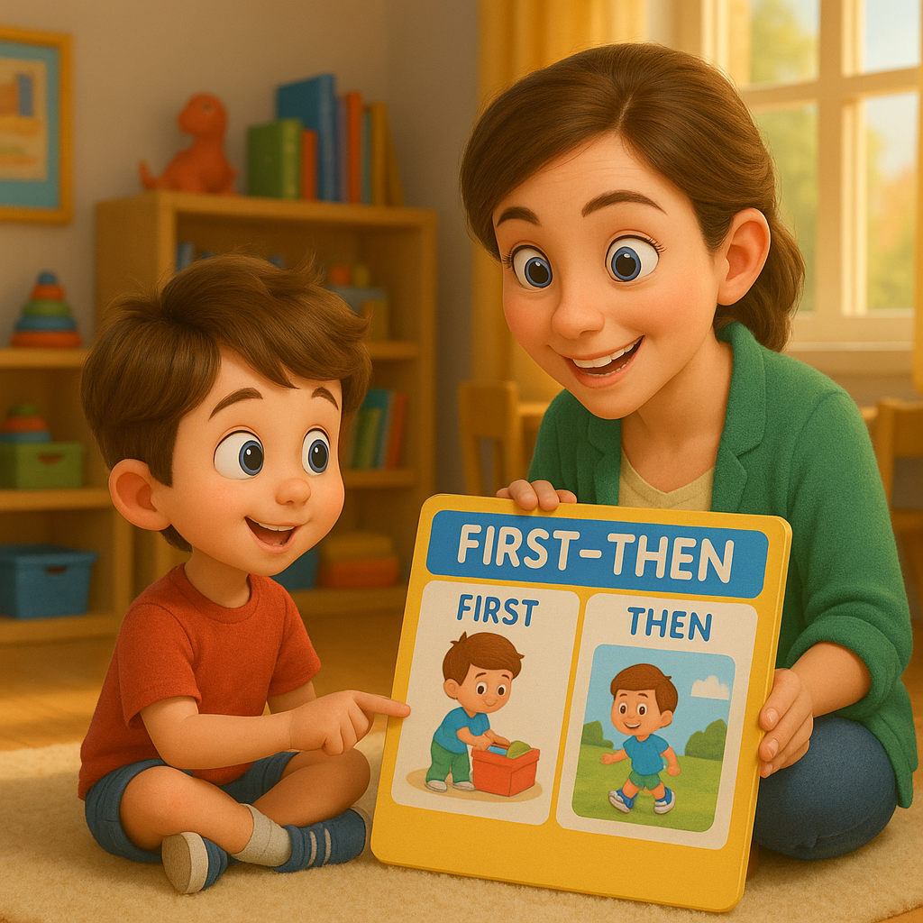 First-Then Boards for Autistic Children: A Guide to Smoother Transitions