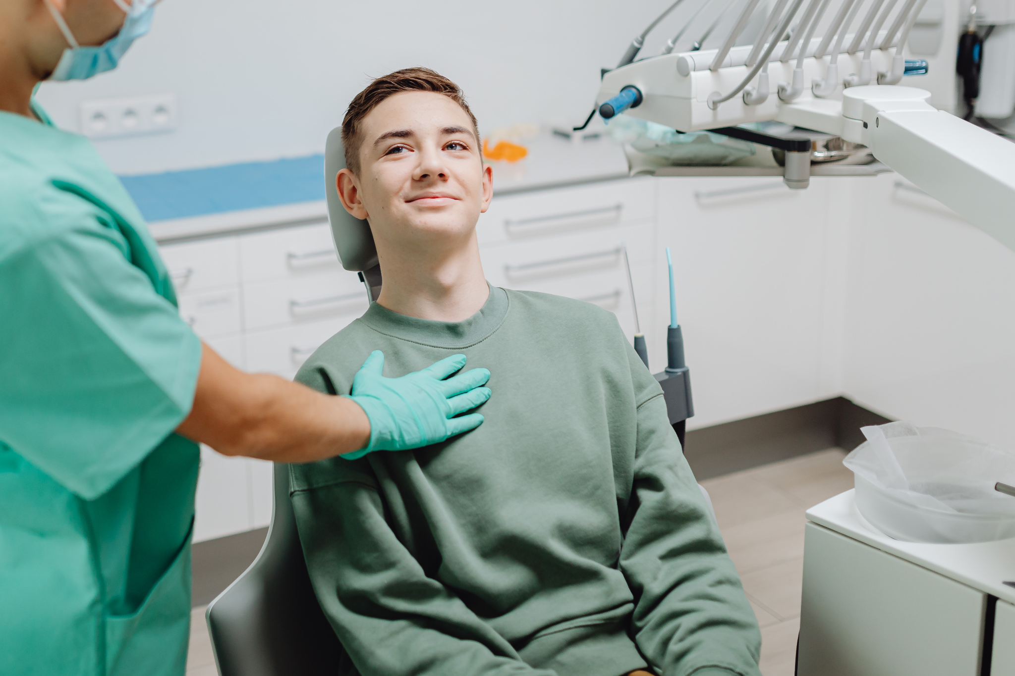 Relaxed patient during dental appointment at Croydon dentist showing calm treatment experience